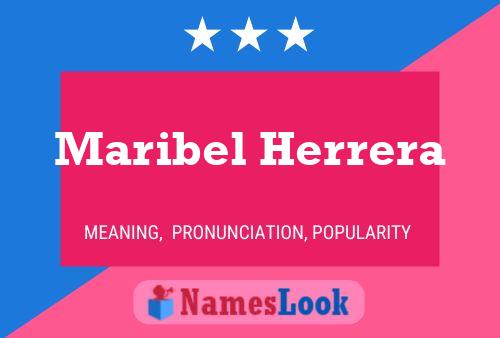 Maribel Herrera Naam Poster