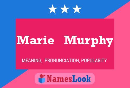 Marie   Murphy Naam Poster