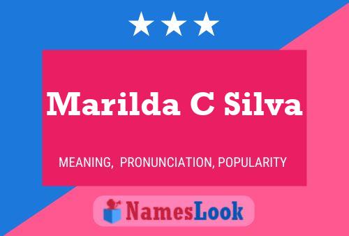 Marilda C Silva Naam Poster