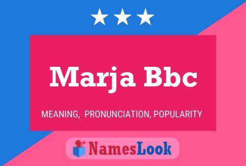 Marja Bbc Naam Poster