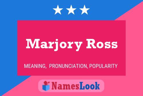 Marjory Ross Naam Poster