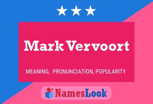 Mark Vervoort Naam Poster