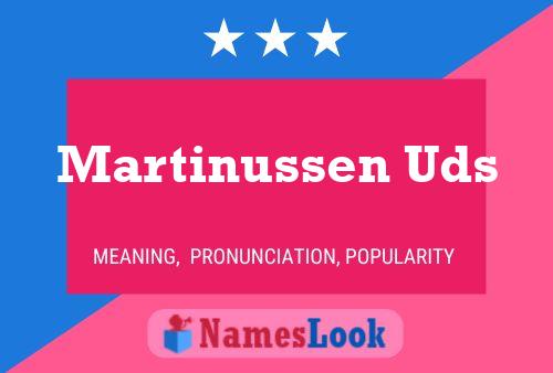 Martinussen Uds Naam Poster