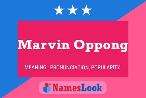 Marvin Oppong Naam Poster