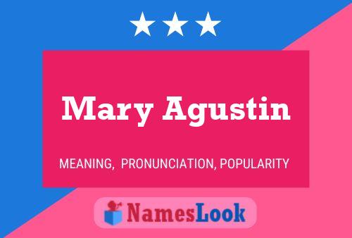 Mary Agustin Naam Poster