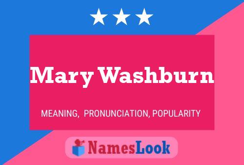 Mary Washburn Naam Poster