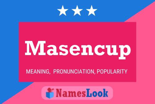 Masencup Naam Poster