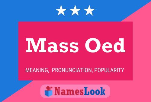 Mass Oed Naam Poster