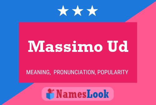 Massimo Ud Naam Poster