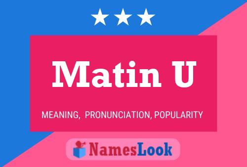 Matin U Naam Poster