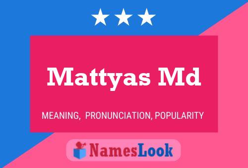 Mattyas Md Naam Poster