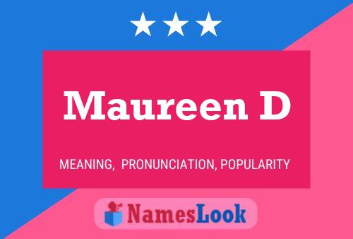 Maureen D Naam Poster