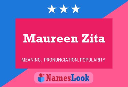 Maureen Zita Naam Poster