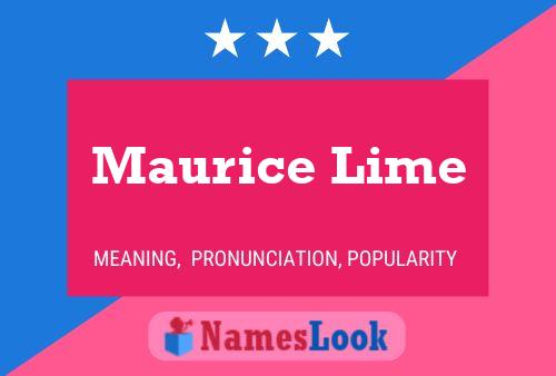 Maurice Lime Naam Poster