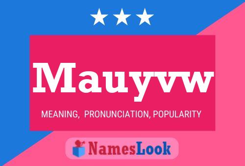 Mauyvw Naam Poster