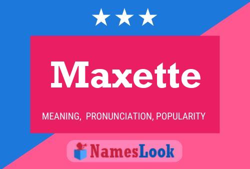 Maxette Naam Poster