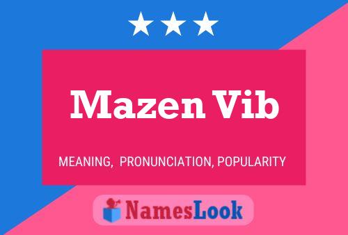 Mazen Vib Naam Poster