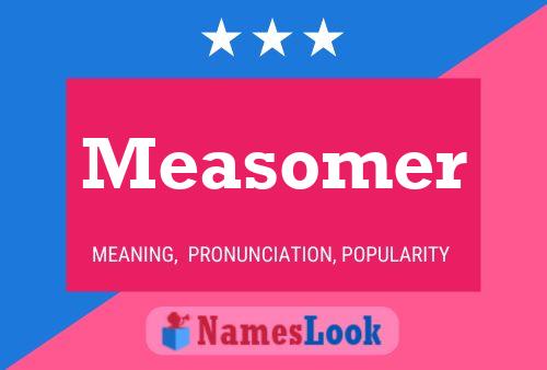 Measomer Naam Poster