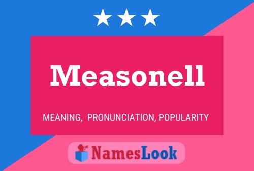 Measonell Naam Poster