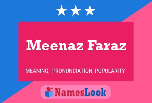 Meenaz Faraz Naam Poster