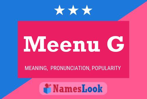 Meenu G Naam Poster