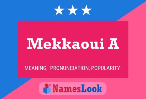 Mekkaoui A Naam Poster