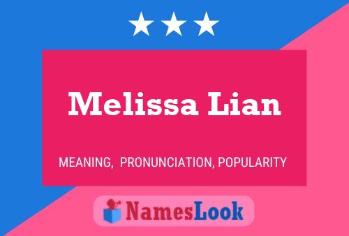 Melissa Lian Naam Poster