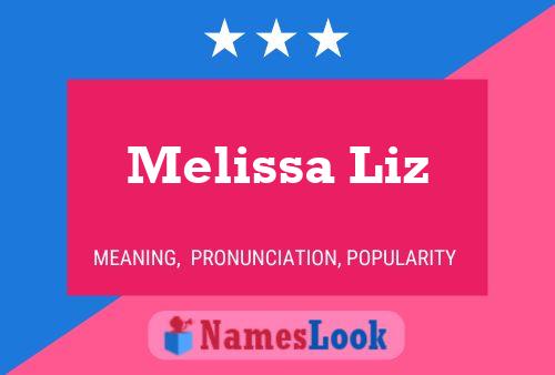 Melissa Liz Naam Poster