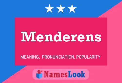 Menderens Naam Poster