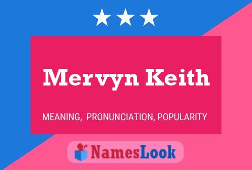 Mervyn Keith Naam Poster