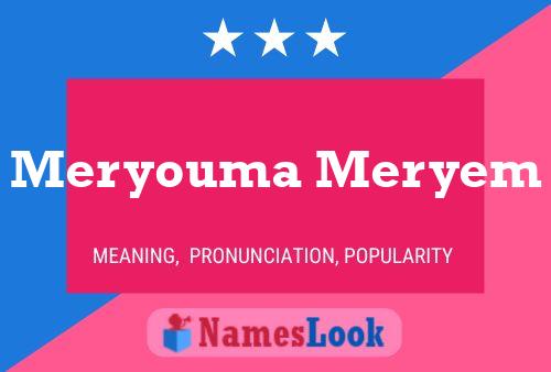 Meryouma Meryem Naam Poster