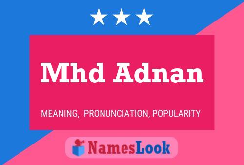 Mhd Adnan Naam Poster