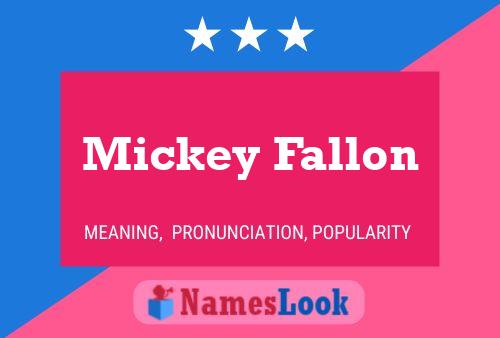 Mickey Fallon Naam Poster