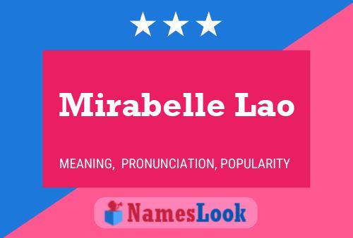 Mirabelle Lao Naam Poster