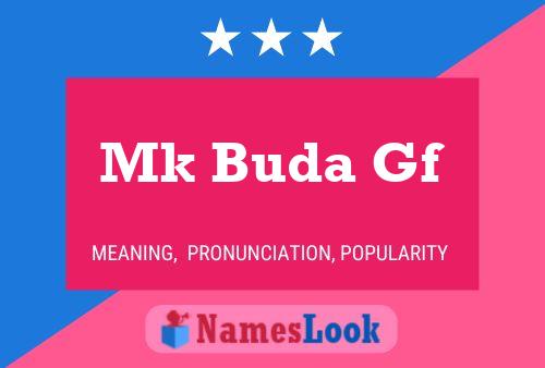 Mk Buda Gf Naam Poster