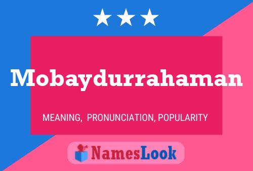 Mobaydurrahaman Naam Poster