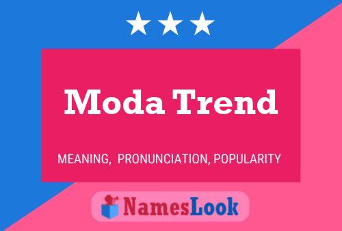 Moda Trend Naam Poster