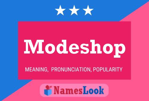 Modeshop Naam Poster