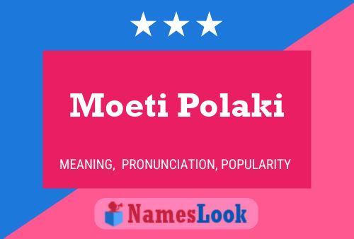 Moeti Polaki Naam Poster