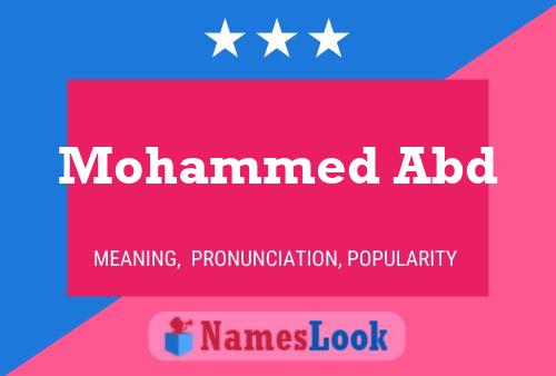 Mohammed Abd Naam Poster