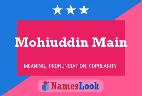 Mohiuddin Main Naam Poster