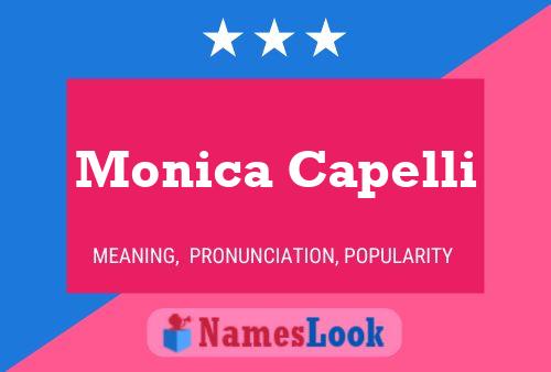 Monica Capelli Naam Poster