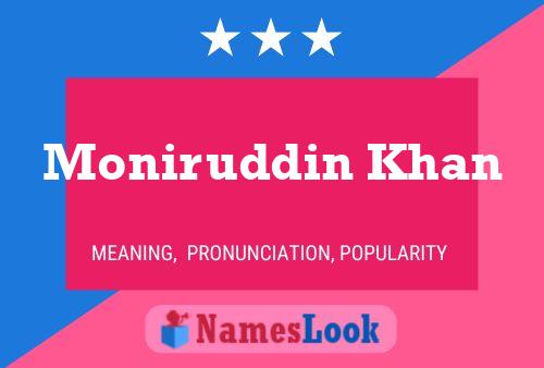 Moniruddin Khan Naam Poster