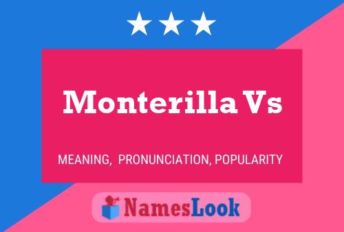 Monterilla Vs Naam Poster