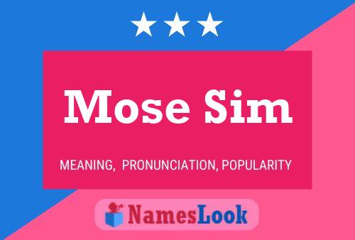 Mose Sim Naam Poster