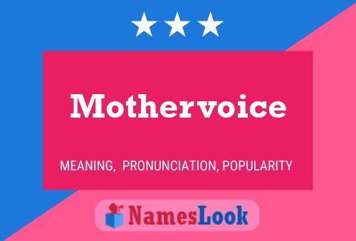 Mothervoice Naam Poster