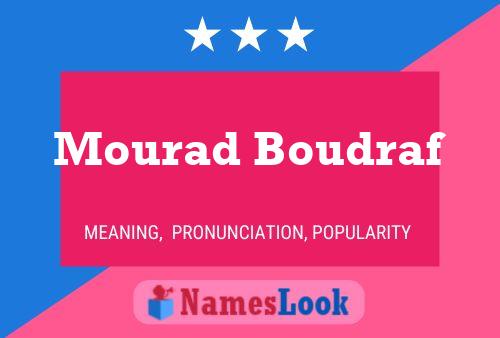 Mourad Boudraf Naam Poster