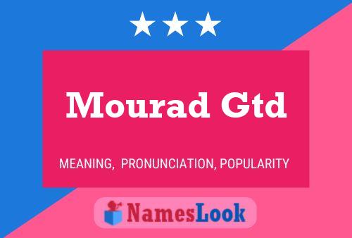 Mourad Gtd Naam Poster