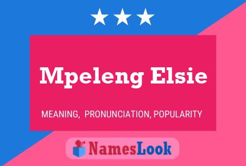 Mpeleng Elsie Naam Poster