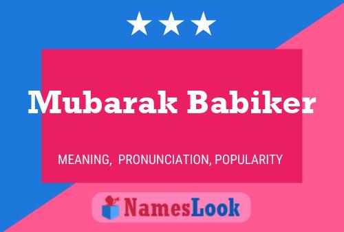 Mubarak Babiker Naam Poster